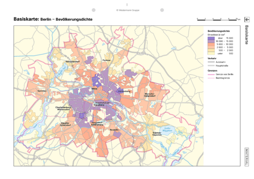 Diercke Weltatlas - Kartenansicht - - Einwohner In Berlin Und Seinem ...