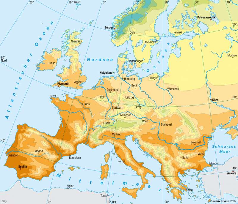 Europa | Frühlingseinzug | Klima | Karte 59/5