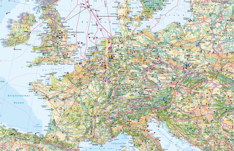 West- und Mitteleuropa | Wirtschaft | Wirtschaft | Karte 72/1