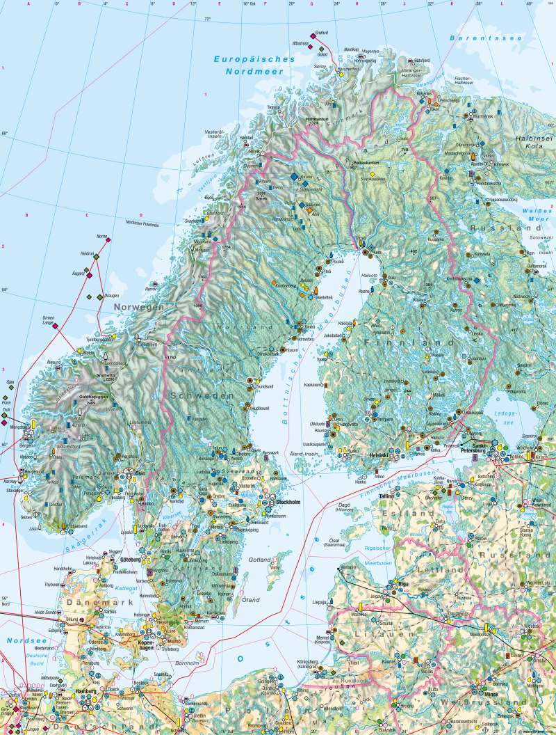 Skandinavien, Baltikum | Wirtschaft | Skandinavien, Baltikum - Wirtschaft | Karte 108/2