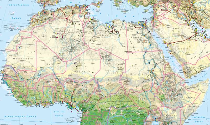 Diercke Weltatlas Kartenansicht Afrika Nördlicher Teil Wirtschaft 978 3 14 100800 5 0488
