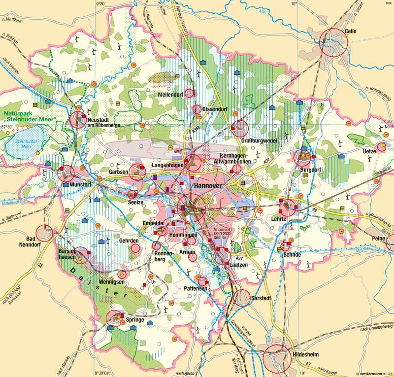 Region Hannover | Flächennutzung und Raumplanung | Region Hannover | Karte 36/3