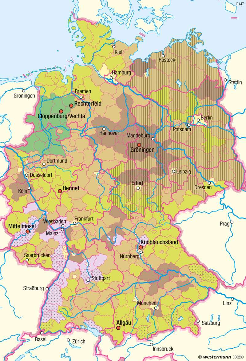 karte landwirtschaft deutschland Diercke Weltatlas   Kartenansicht   Deutschland 