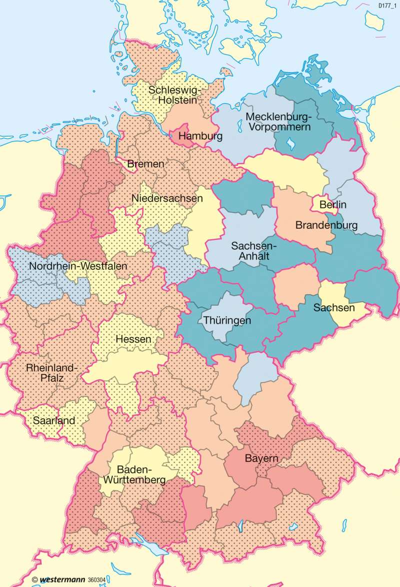 Deutschland | Beschäftigte | Deutschland - Wirtschaftsstruktur | Karte 71/2
