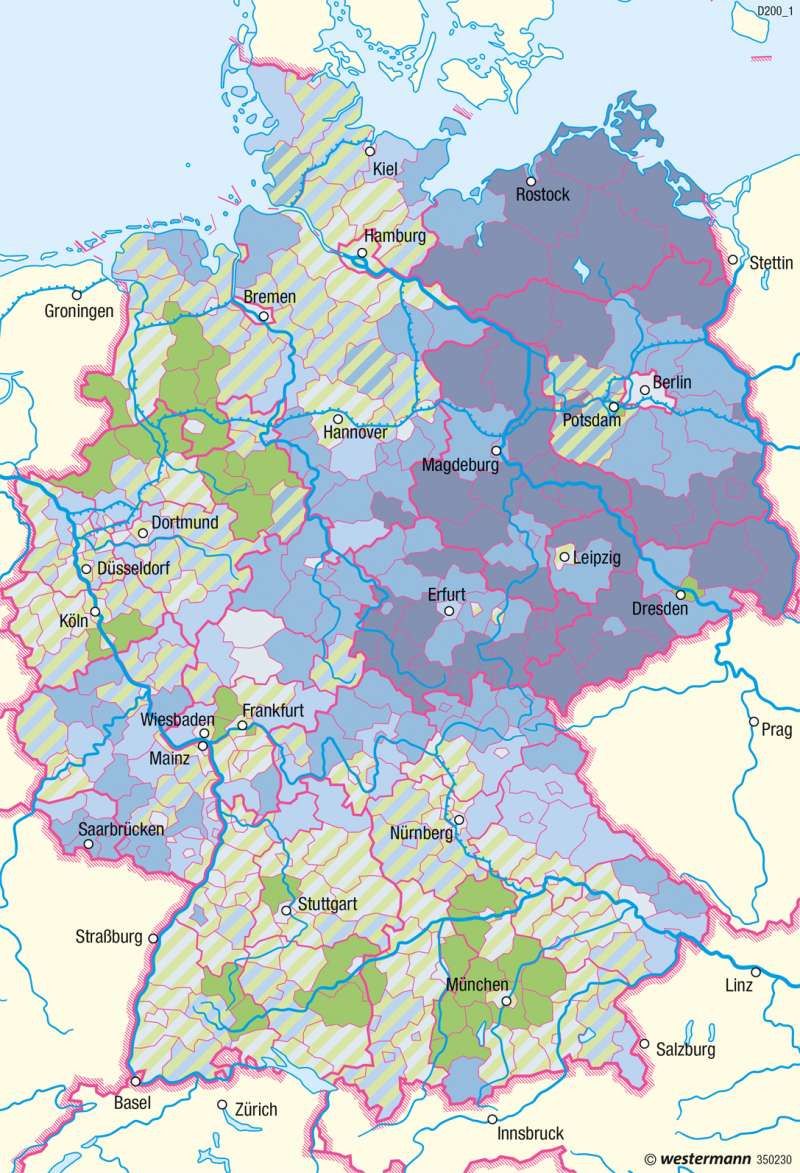 Deutschland | Altersstruktur 2030 | Deutschland - Bevölkerungsstruktur und -dynamik | Karte 81/6