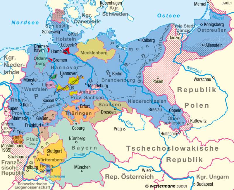 Deutsches Reich | 1937 | Historische Entwicklung | Karte 53/7