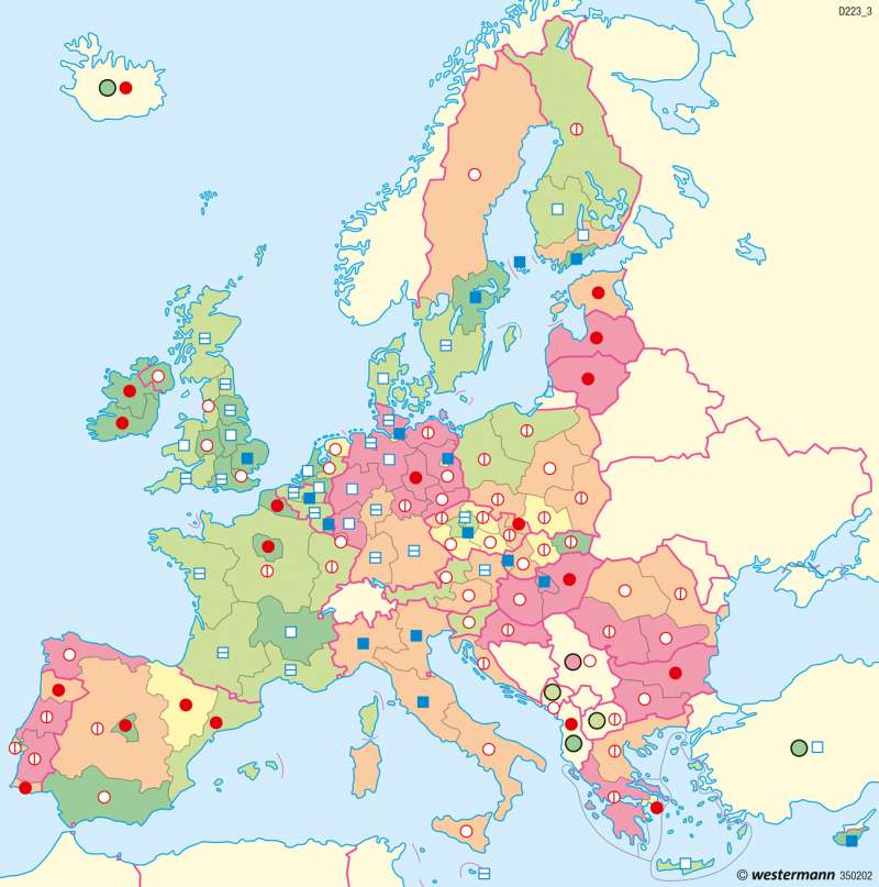 Diercke Weltatlas Kartenansicht Europaische Union Bevolkerungsentwicklung 978 3 14 5 100 4 1