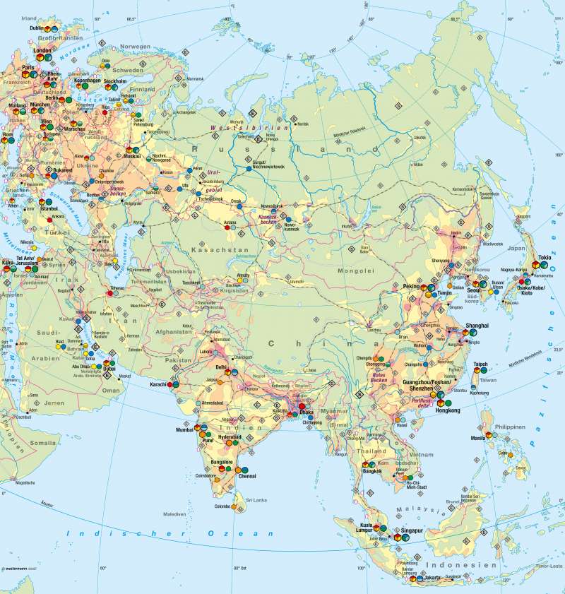 Asien | Wirtschaft und Umwelt | Wirtschaft und Umwelt | Karte 114/1