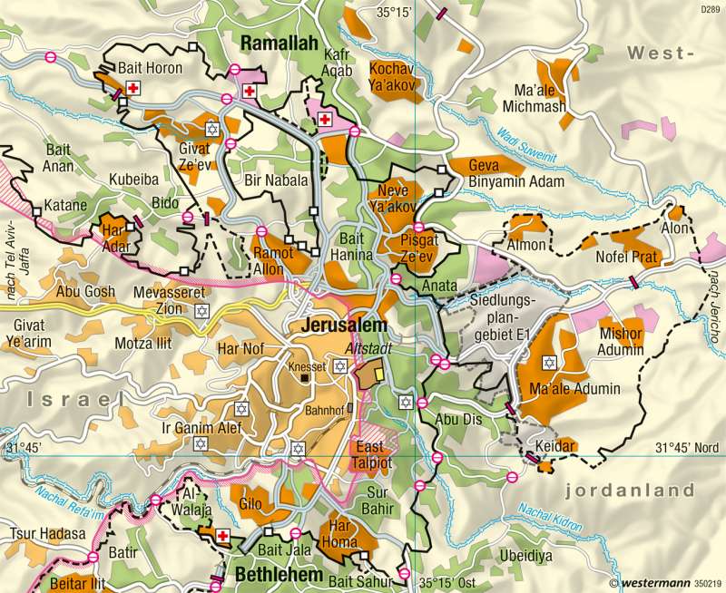 Jerusalem | Großraum | | Karte 127/3