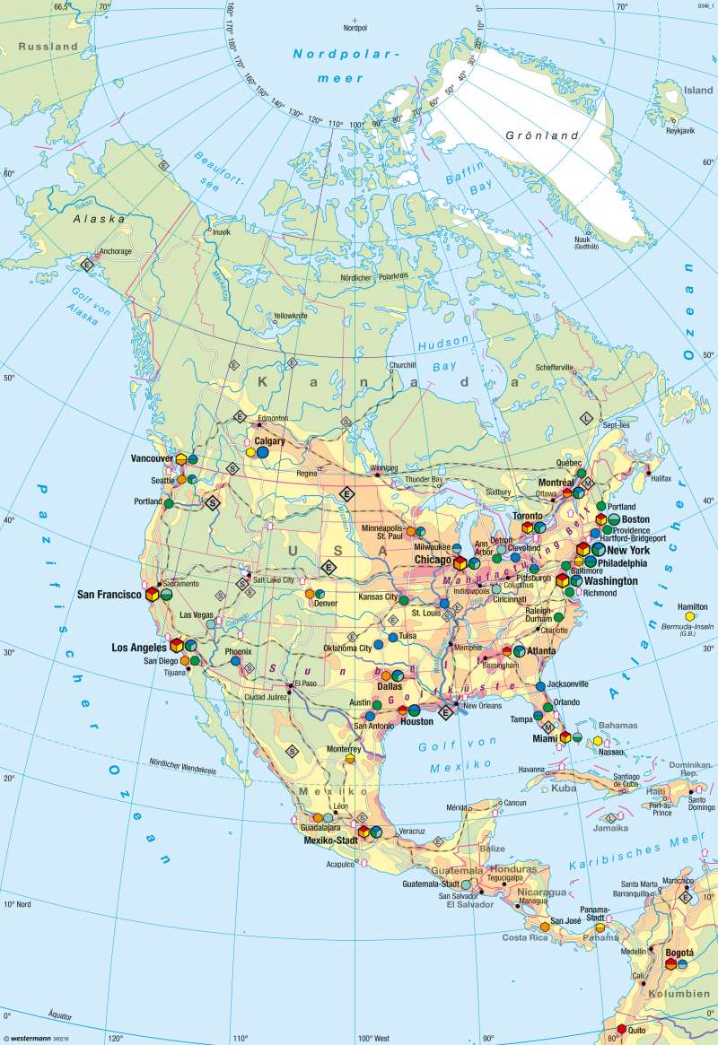 Nord- und Mittelamerika | Wirtschaft und Umwelt | Wirtschaft und Umwelt | Karte 149/5
