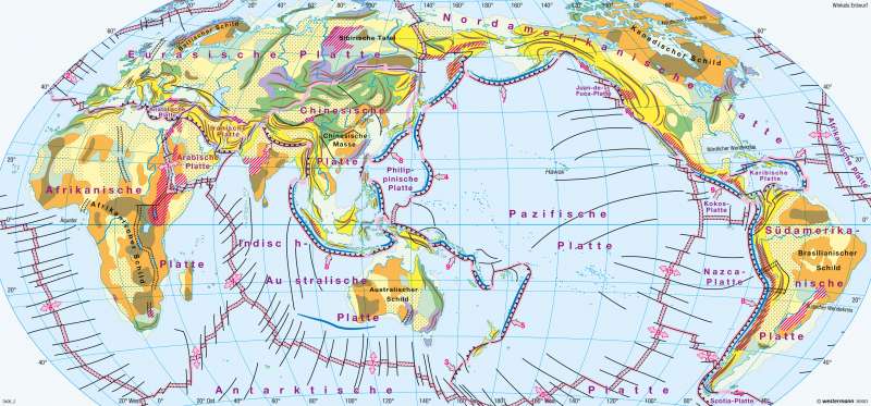 Diercke Weltatlas - Kartenansicht - Erde - Geotektonik - 100849 - 170