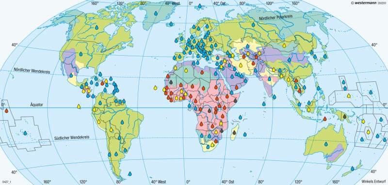 Erde | Trinkwasser | Erde - Böden und Wasserverfügbarkeit | Karte 256/2