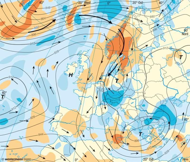 Diercke Weltatlas Kartenansicht Europa Wetterkarten Vom 18 4 14 978 3 14 5 92 3 2