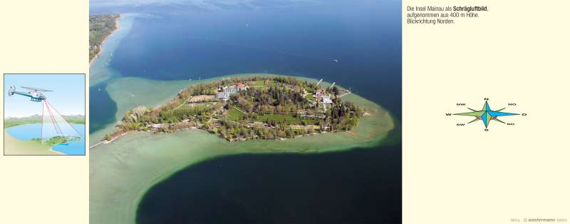 Mainau | Insel im Überlinger See (Bodensee) | Vom Bild zur Karte | Karte 8/1