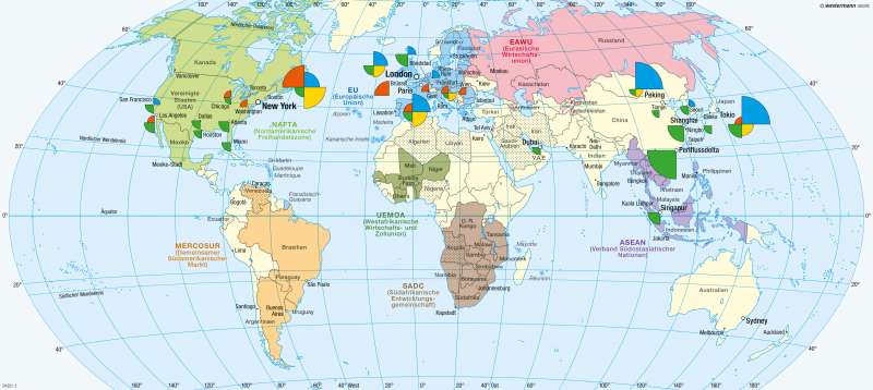 Diercke Weltatlas - Kartenansicht - Erde - Global Cities - 978-3-14