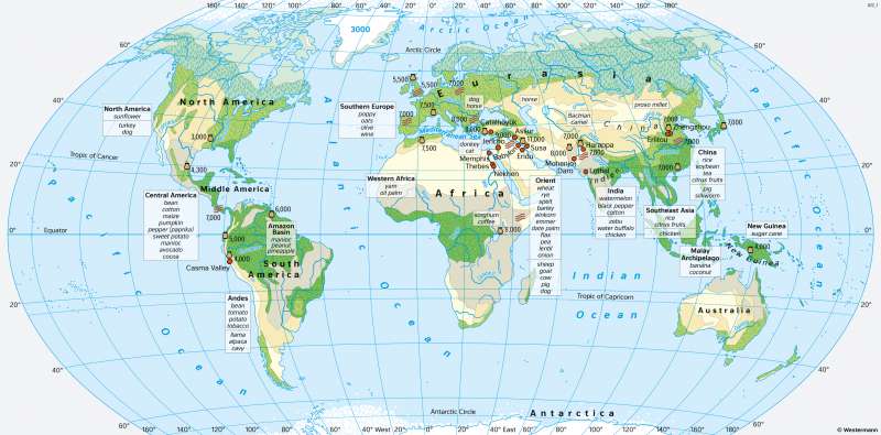 The World | Neolithic revolution and the beginning of civilisation | Prehistory | Karte 26/2