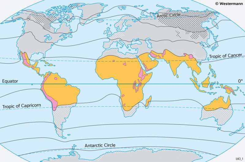 The World | Seasonal and diurnal climates | Climate zones | Karte 17/3