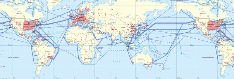 Erde | Wirtschaftszentren und globale Kommunikation | Erde - Globalisierung | Karte 44/1