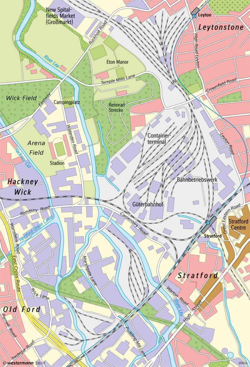 Stratford (East London) | Stadtentwicklung durch Olympia | London - Stadtentwicklung | Karte 131/3