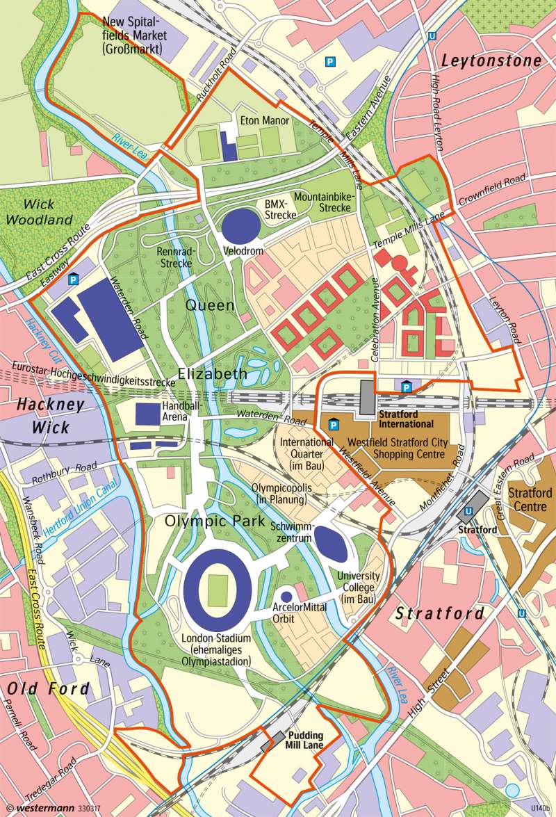 Stratford (East London) | Stadtentwicklung durch Olympia | London - Stadtentwicklung | Karte 131/3