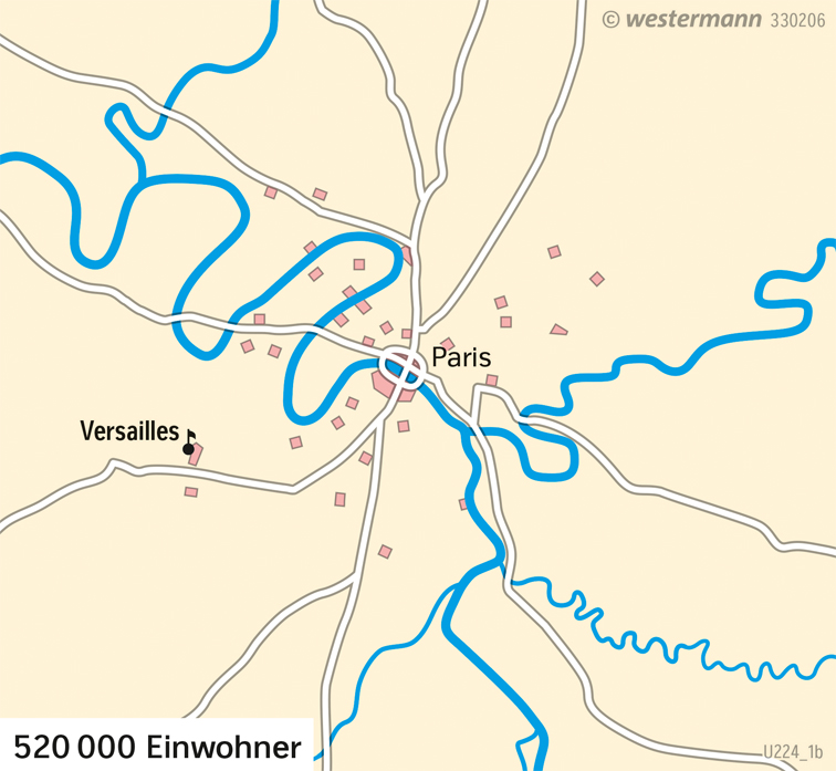 Paris | Stadtentwicklung von 1700 bis heute | Paris - Zeitenwende | Karte 128/1