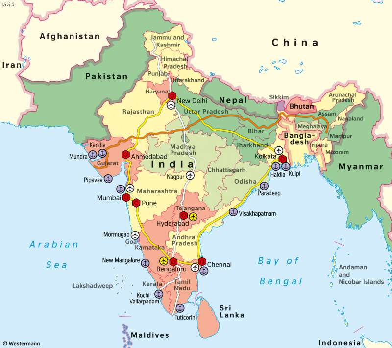 South Asia | Regional development | Economy and regional development | Karte 125/2