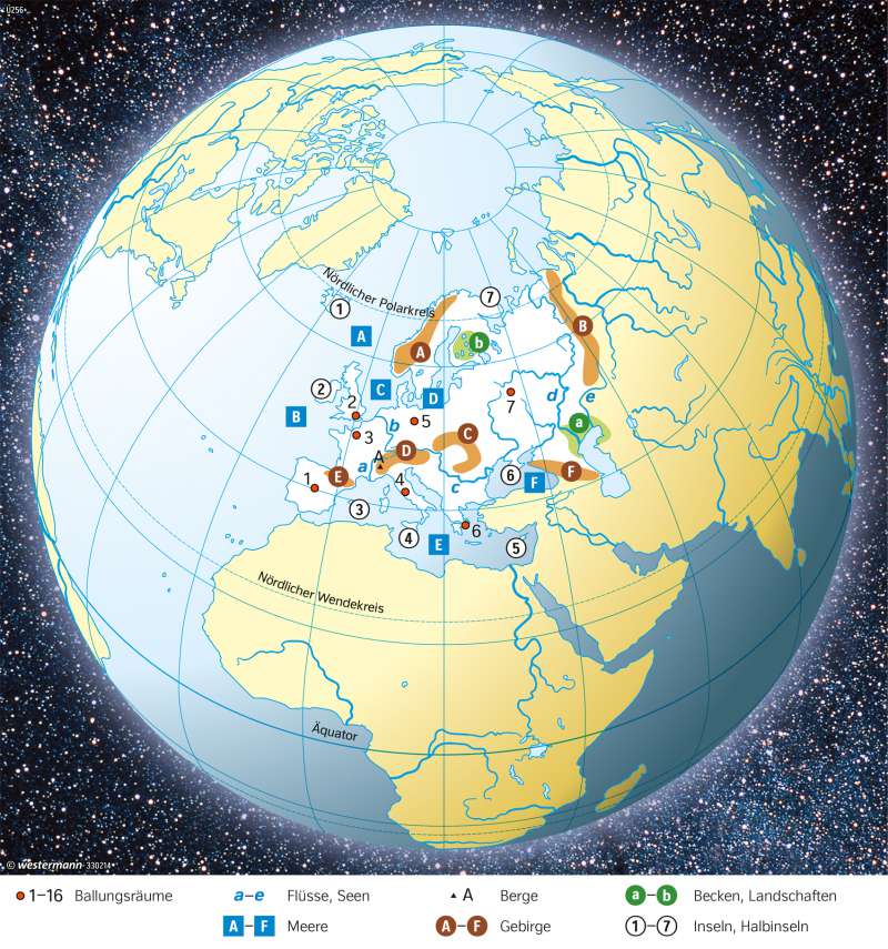 Diercke Weltatlas Kartenansicht Europa Topographie 978 3 14 100870 8 98 1 1