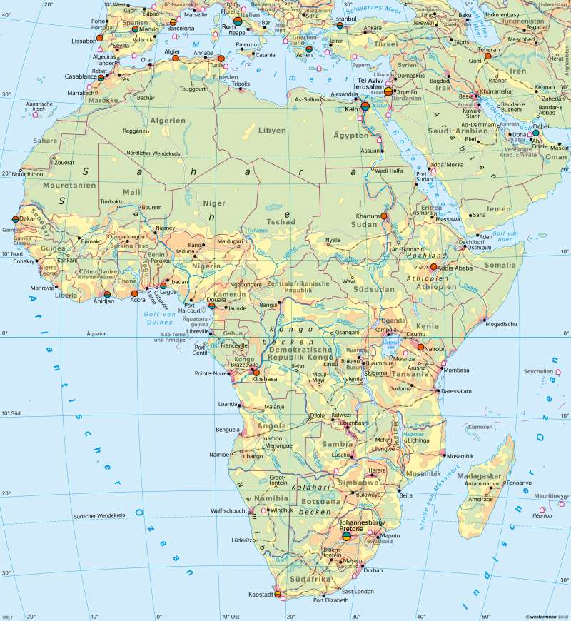Diercke Weltatlas Kartenansicht Afrika Wirtschaft Übersicht 978 3 14 100870 8 193 9387