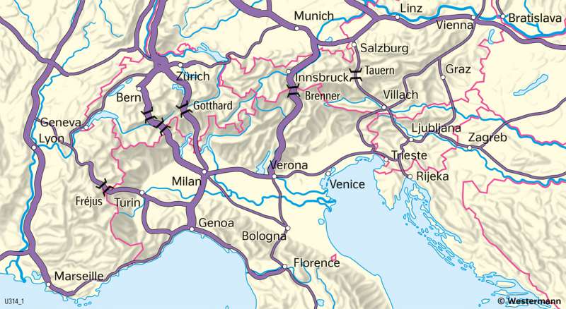  | Alpine transit | Tourism and transit | Karte 100/2