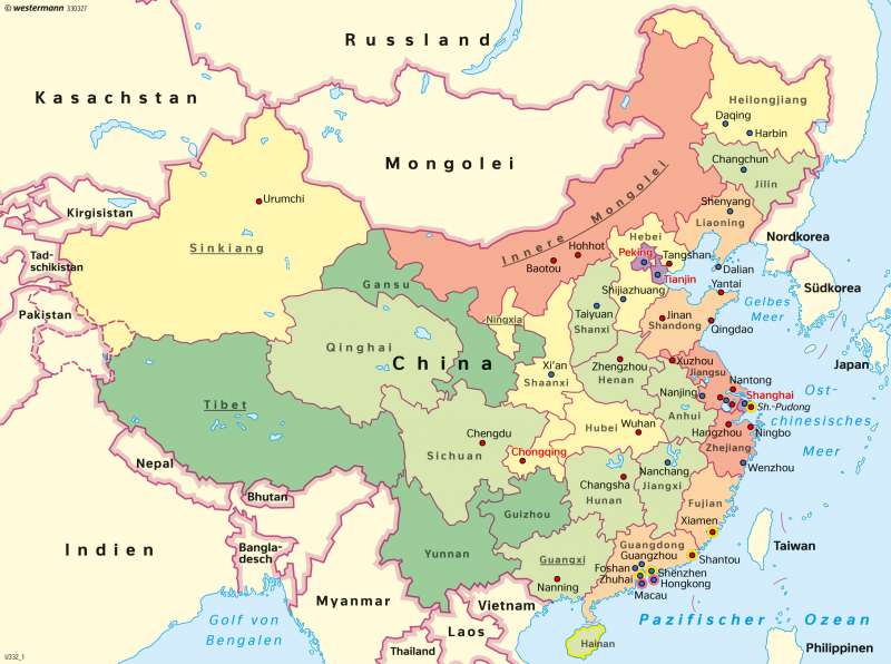 China | Raumentwicklung | Asien - Wirtschaft | Karte 159/3