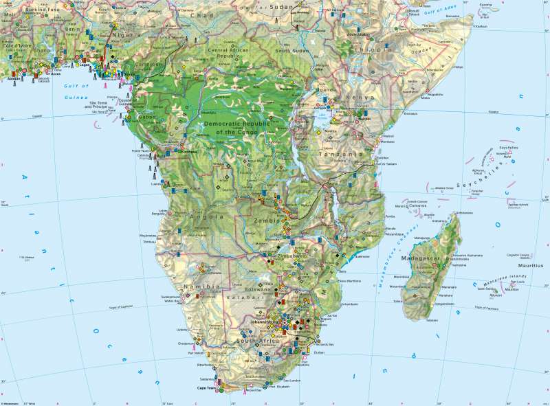 Southern Africa | Economy and land use | Economy and land use | Karte 158/1