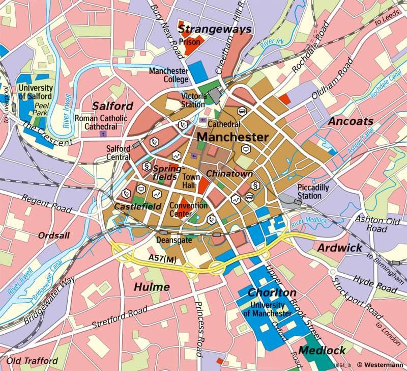 Manchester (England) | Urban development of an industrial city | Industrial Age | Karte 85/2