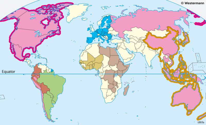 The World | Economic alliances | Economy | Karte 47/3