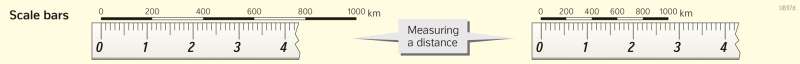  | Scale bars | Thematic and physical maps | Karte 7/5