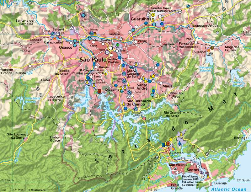 São Paulo | The economic centre of Brazil | Economic development and nature conservation | Karte 196/2