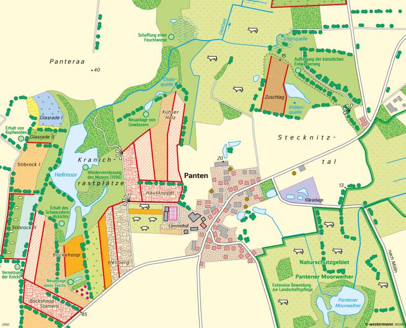 Panten (Schleswig-Holstein) | Ökologischer Landbau und Landschaftspflege | Deutschland - Nachhaltige Entwicklungspfade | Karte 83/5