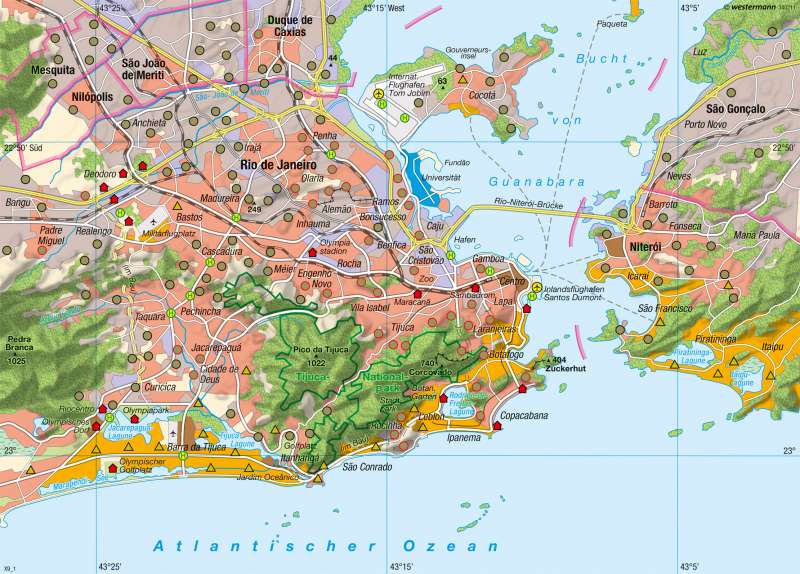 Diercke Weltatlas Kartenansicht Rio De Janeiro Kustenmetropole 161 6 1