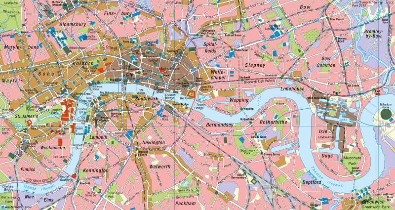 London | Innenstadt | London und Paris - Global Cities | Karte 127/3
