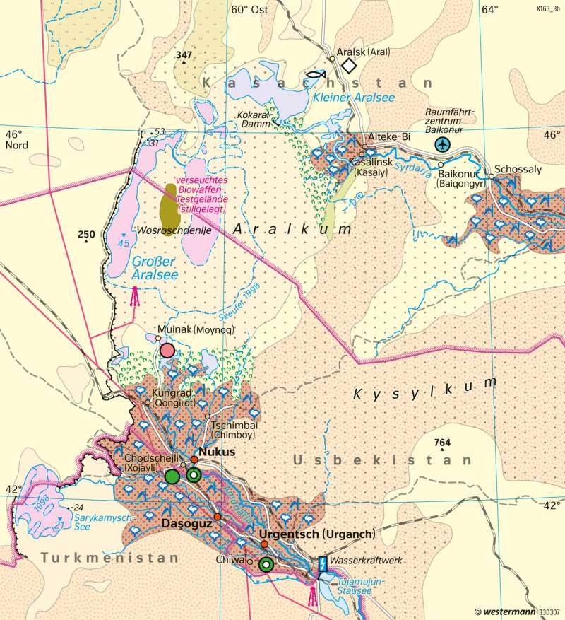 Diercke Weltatlas - Kartenansicht - Aralsee - Landschaftswandel - 978-3