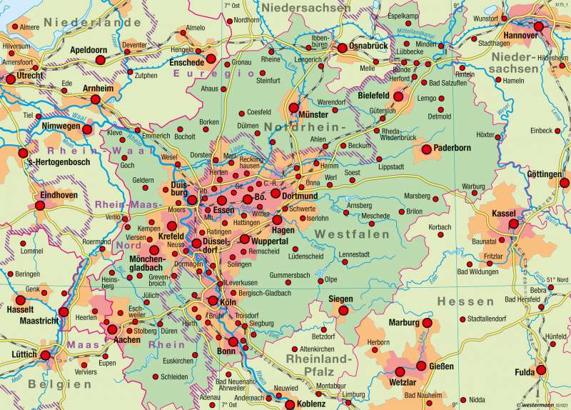 Nordrhein-Westfalen | Raumordnung | Raumordnung | Karte 21/2