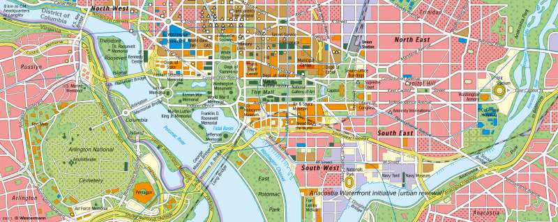 Washington, D. C. | The centre of U.S. political power | East Coast cities | Karte 191/5