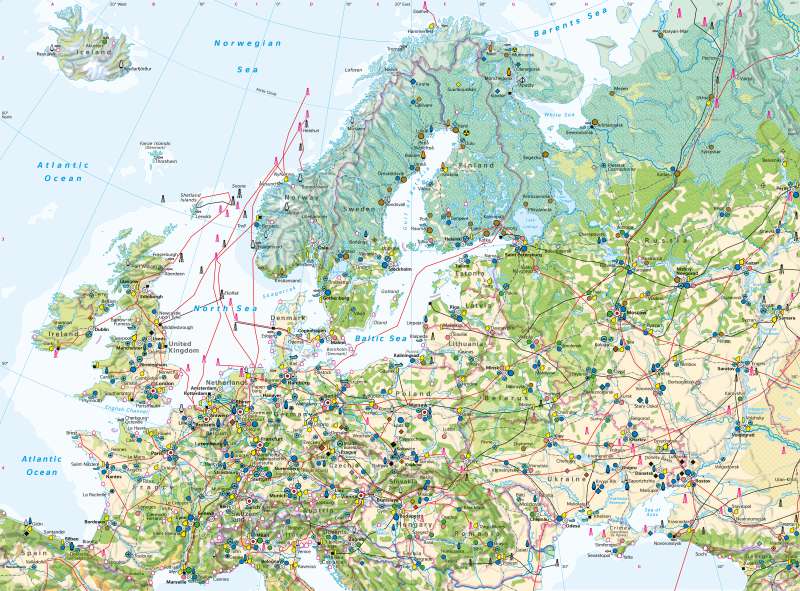 Northern Europe | Economy and land use | Economy and land use | Karte 80/1