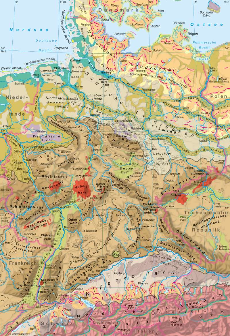 Deutschland | Landschaften | Naturraum | Karte 30/1