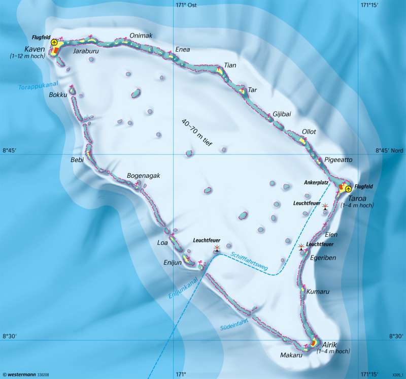 Maloelap (Marshallinseln) | Verwundbarkeit eines Atolls | Erde | Karte 17/6