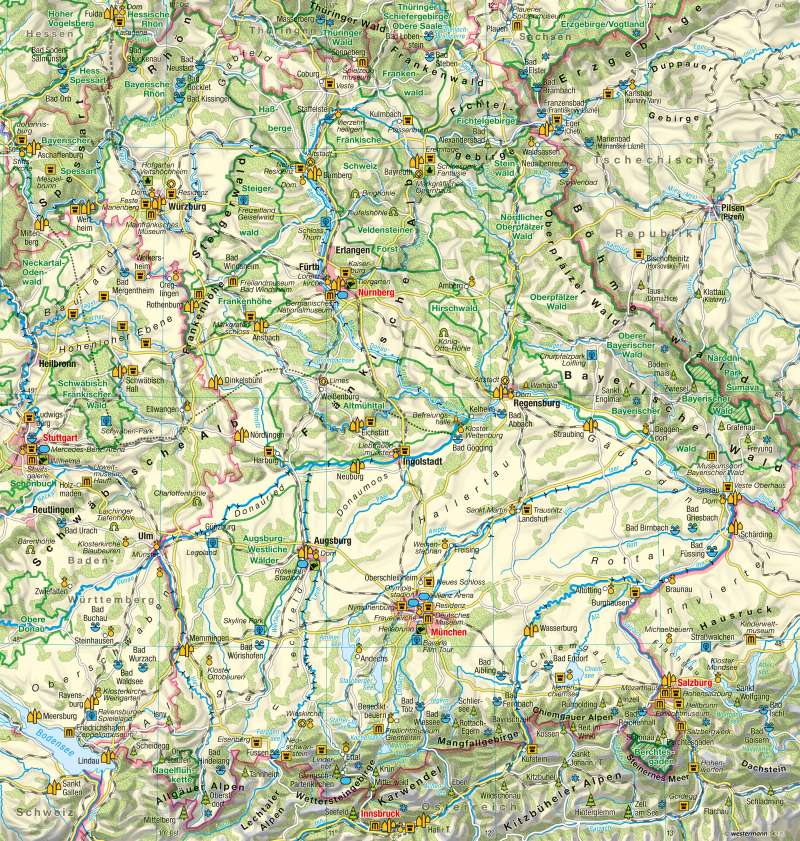 Bayern | Tourismus | Tourismus | Karte 18/1