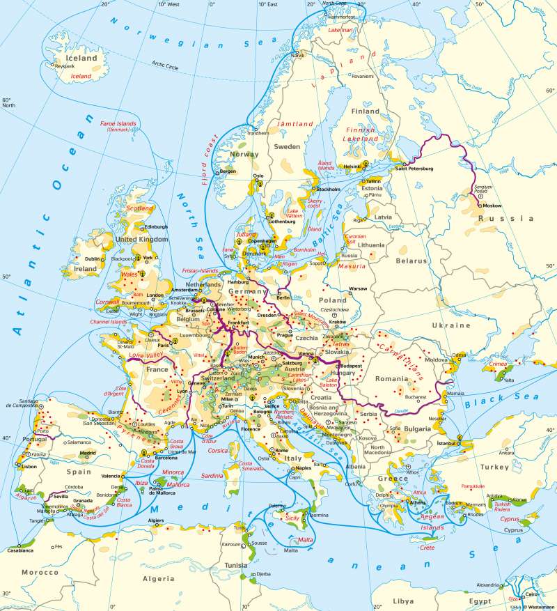 Europe | Tourism | Tourism | Karte 71/3