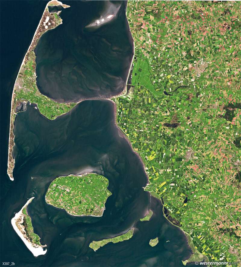 Das Wattenmeer | Gezeiten | Umwelt und Naturgefahren | Karte 33/6