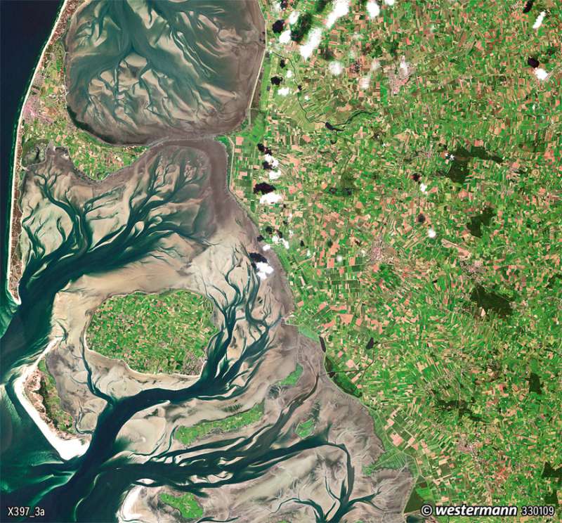 Nordfriesland | Gezeiten | Deutschland - Tourismus und Naturschutz | Karte 93/2