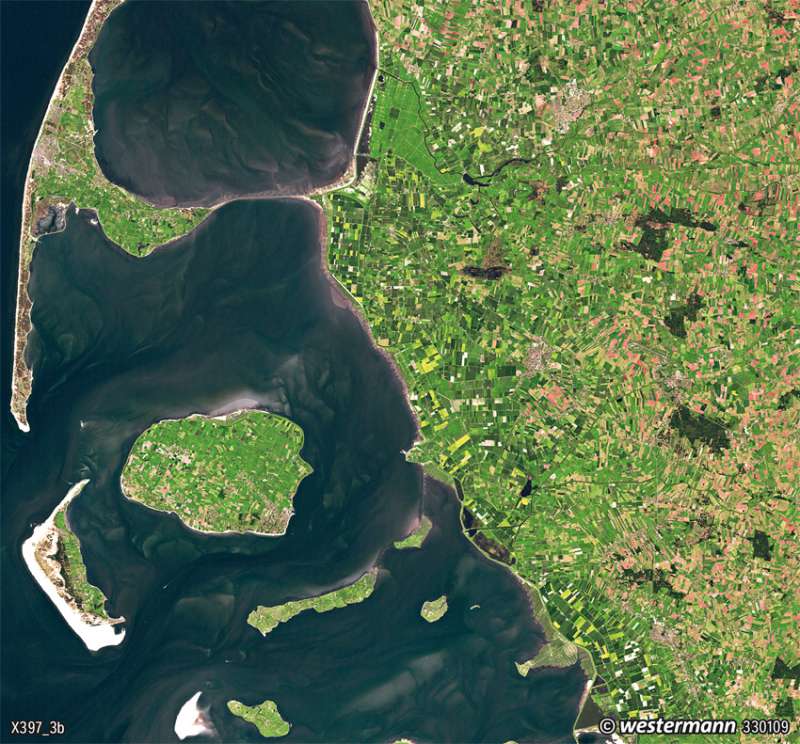 Nordfriesland | Gezeiten | Deutschland - Tourismus und Naturschutz | Karte 93/2