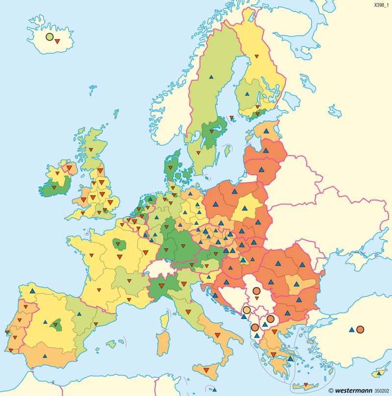Europäische Union | Wirtschaftskraft | Europäische Union | Karte 100/2
